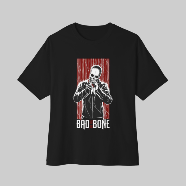 Bad to the Bone Skeleton Fighter Black T-Shirt