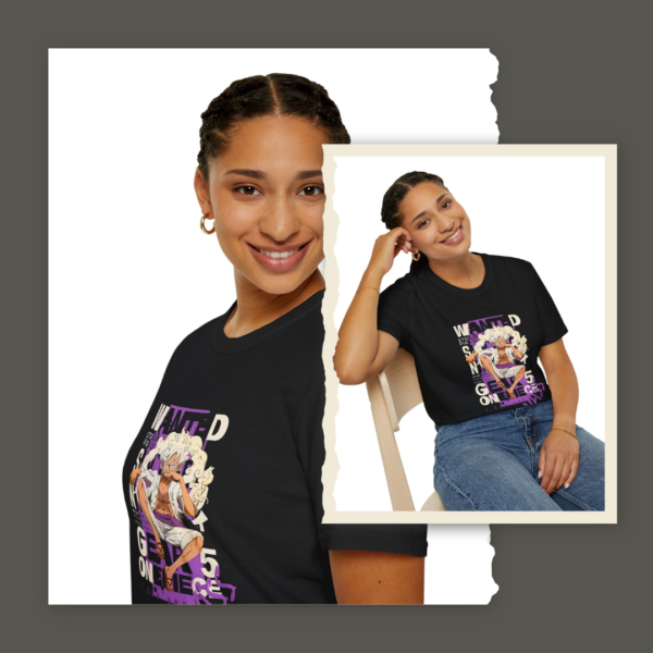Gear 5 Luffy Oversized Cotton T-Shirt – Anime Streetwear Edition - Image 2
