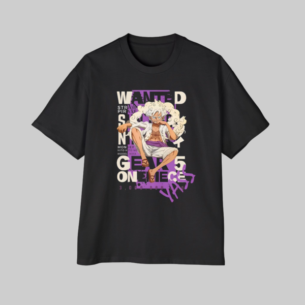 Gear 5 Luffy Oversized Cotton T-Shirt – Anime Streetwear Edition